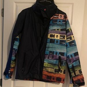 Colorful Patterned Men's Ski Jacket